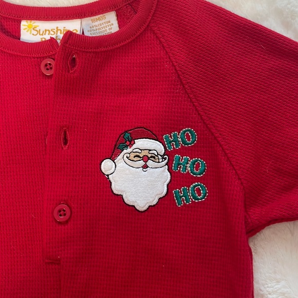 Baby Christmas HO HO HO onesie in size 18 months by Sunshine Baby - Picture 2 of 7
